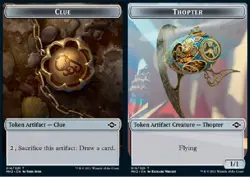 Clue (v1) // Thopher Token Foil Modern Horizon 2 MTG - Image 1
