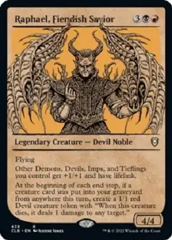 Raphael, Fiendish Savior (Showcase) Rare FOIL Battle for Baldur's Gate MTG CLB - Image 1