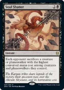 Soul Shatter 127/280 3x RARE Zendikar Rising ZNR 3x - Image 1
