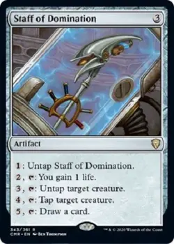 Staff of Domination 343/361 rare Commander Legends MTG CMR - Image 1