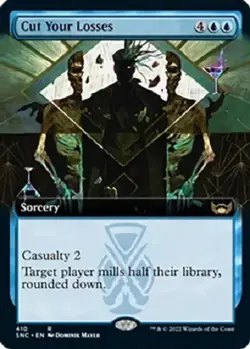 Cut Your Losses (Extended Art) 410 FOIL RARE Streets of New Capenna MTG SNC - Image 1