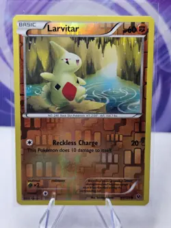 Larvitar 40/124 Pokemon XY 2016 Fates Collide Reverse Holo Unlimted LP - Image 1