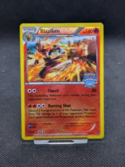 Pokemon Blaziken Furious Fists 14/111 Reverse Holo National Championships Stamp - Image 1