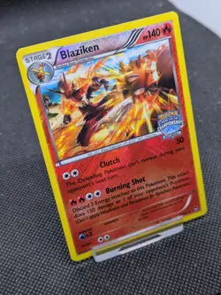 Pokemon Blaziken Furious Fists 14/111 Reverse Holo National Championships Stamp - Image 2
