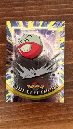 1999 Topps Pokemon #101 Electrode Holo Foil Blue Logo - Image 1