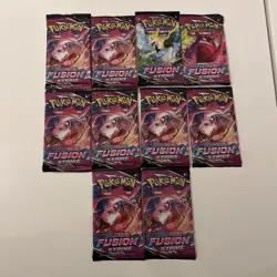 Lot Of 10 - Pokemon TCG Fusion Strike Booster Packs Sealed - Ships Fast - Image 1