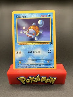 Pokemon Team Rocket 1st Edition Regular Finish Squirtle 68/82 NM+ - Image 1