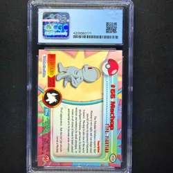 topps Pokemon TV Edition Series 1 Rainbow Holo Foil CGC 8.5 #66 Machop - Image 2