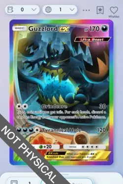 Pokemon TCG POCKET - Guzzlord Rainbow Rare 2⭐, Extradimensional Crisis, English - Image 1