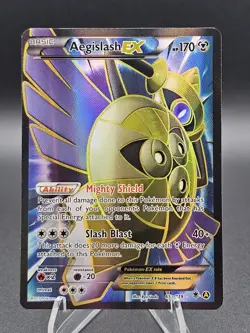Pokemon TCG Holo Ultra Rare Full Art Aegislash 65a/119 Near Mint - Image 1