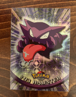 1999 Topps Pokemon #93 Haunter Holo Foil Blue Logo - Image 1