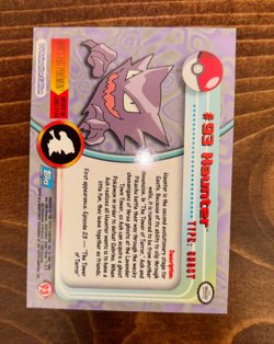 1999 Topps Pokemon #93 Haunter Holo Foil Blue Logo - Image 3