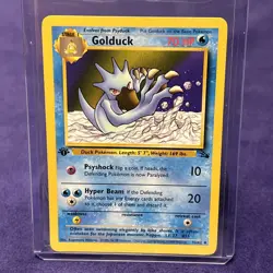 Pokemon TCG Golduck Fossil 35/62 Regular 1st Edition - Image 1