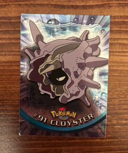 1999 Topps Pokemon #91 Cloyster Holo Foil Blue Logo - Image 1