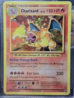 Pokemon 2016 XY Evolutions Charizard Holo Rare #11 BGS 9 Mint - Image 2