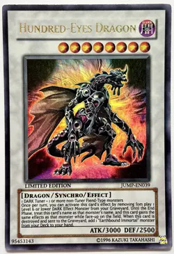 JUMP-EN039 Hundred-Eyes Dragon - Ultra Rare Ltd. Edition Near Mint YuGiOh Card - Image 1