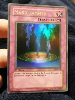 Yugioh Magic Jammer MRD-128 Ultra Rare 1st Ed American Slightly Faded Misprint - Image 1