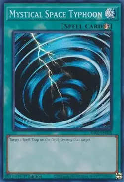 Mystical Space Typhoon RA02 Prismatic Collector Rare Yugioh Rarity Collection II - Image 1