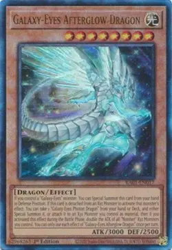 Galaxy-Eyes Afterglow Dragon RA01 Prismatic Ultimate Rare Yugioh 25th Anniv - Image 1
