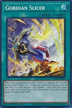 Gordian Slicer ALIN-EN066 Secret Rare Yugioh Alliance Insight - Image 1