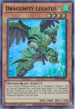 Dragunity Legatus GFTP-EN037 Ultra Rare 1st ed Ghost From The Past yugioh - Image 1