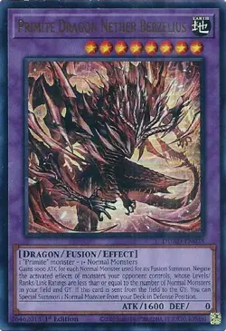 Primite Dragon Nether Berzelius DUAD Ultra Rare YGO Yugioh Duelist's Advance - Image 1