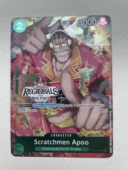 Scratchmen Apoo Offline Regional 2024 Participant ST02-008 One Piece TCG - Image 1