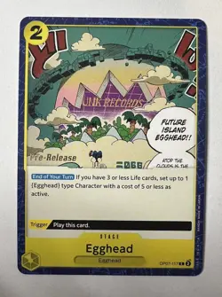 One Piece CCG - Egghead - 500 Years in the Future OP07-117 Pre-release Promo - Image 1