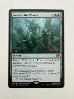 Awaken the Woods MTG Magic the Gathering Card NM Near Mint BRO - Image 1