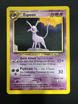 Espeon 20/75 Pokemon Neo Discovery Non-Holo Rare Card TCG - Image 1