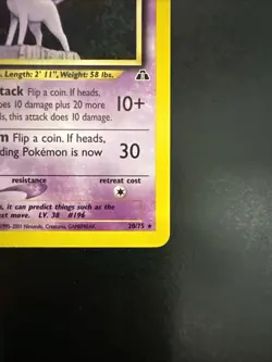 Espeon 20/75 Pokemon Neo Discovery Non-Holo Rare Card TCG - Image 3