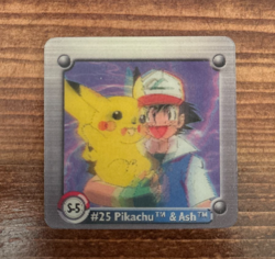 Pokemon Action Flipz - Series One - Artbox - 3D - S-5 - #25 Pikachu & Ash - Image 1