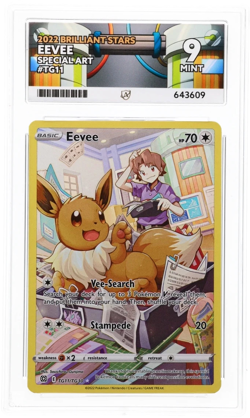 ACE 9 Eevee Brilliant Stars TG11/TG30 Trainer Gallery Special Art Pokemon TCG - Image 2