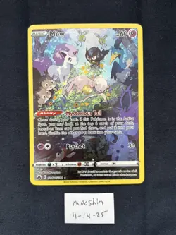 2023 POKEMON SWSH CROWN ZENITH GALARIAN GALLERY #GG10 MEW - NM - Image 1