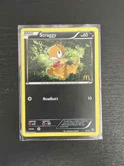 Scraggy McDonald's Promos 2012 10/12 Holofoil Near Mint - Image 1