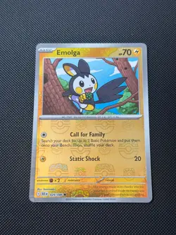Emolga 029/086 - Pokemon SV: Black Bolt - Master Ball Reverse Holo - NM - Image 3