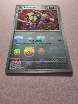 Escavalier 060/086 Master Ball Reverse Holo Rare Pokemon TCG Black Bolt - Mint - Image 1
