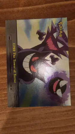 1999 Topps Pokemon #EP22 The Tower of Terror Holo Foil Blue Logo Haunter+Gengar - Image 2