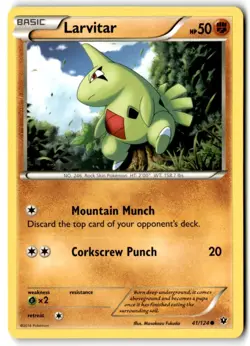 2016 XY - Fates Collide Larvitar #41 Basic/Common - Image 1