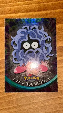 1999 Topps Pokemon #114 Tangela Holo Foil Blue Logo - Image 2
