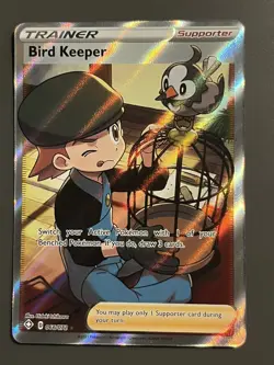 Pokemon TCG - Bird Keeper - 066/072 - SWSH Shining Fates- Full Art Trainer Card - Image 1