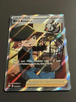 Pokemon TCG - Bird Keeper - 066/072 - SWSH Shining Fates- Full Art Trainer Card - Image 2