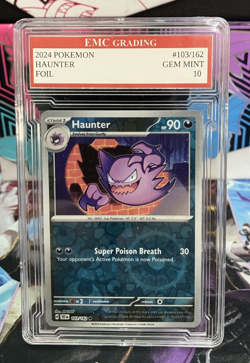 HAUNTER FOIL 103/162 Pokemon 2024 Card GRADED 10 TCG CCG - Image 1