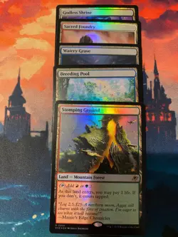 MTG Edge of Eternities Shock Lands Complete Set Foil - Image 1
