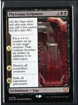 2023 March of the Machine Commander Phyrexian Scriptures Commander/Mythic #266 - Image 1