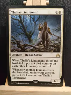 Thalia's Lieutenant - Shadows Over Innistrad - Rare - NM/LP (see pics) MTG - Image 1