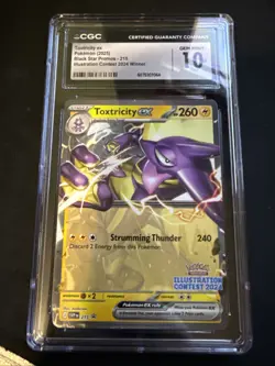 Toxtricity EX Illustration Contest 2024 SVP 215 Black Star Promo Pokemon TCG - Image 1