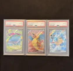 Pokemon SV2a JP 151 Venusaur, Charizard & Blastoise Trio PSA 10 Sequential Set - Image 1