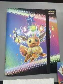 Pokemon Prismatic Evolutions Binder, Poster & Tech Sticker Bundle - Image 2