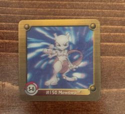 Pokemon Action Flipz - Series One - Artbox - 3D - S-8 - #150 Mewtwo - Image 1
